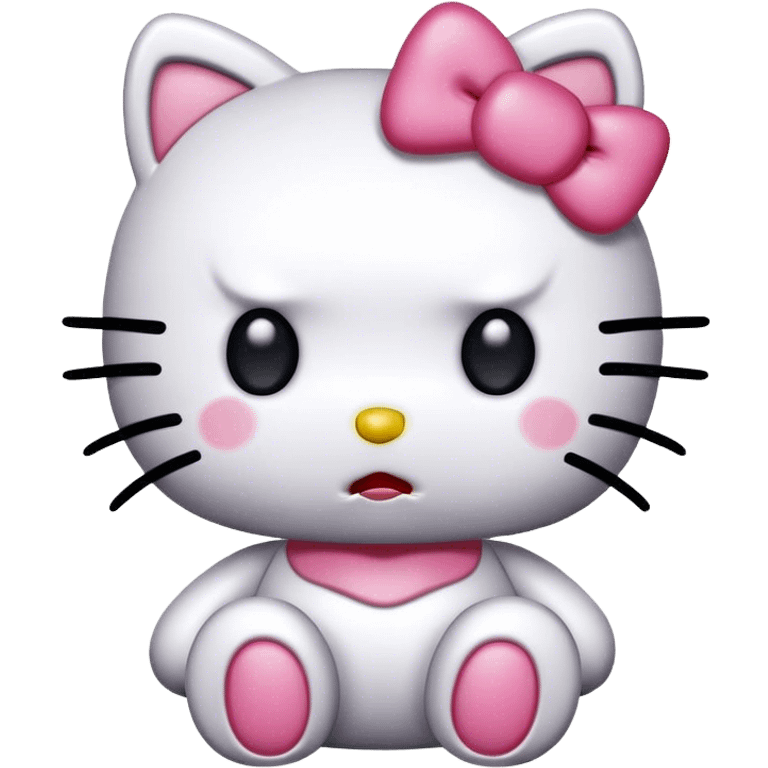 scared hello kitty emoji