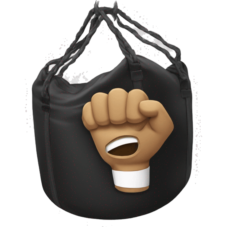 Punching an bag emoji