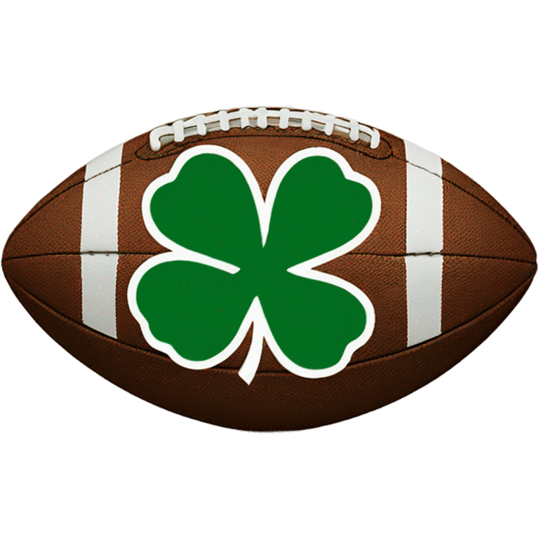 Shamrock football emoji