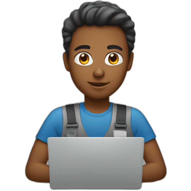 working on laptop emoji