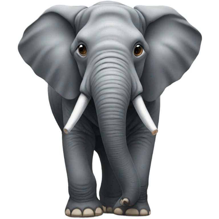 A elephant with a mustache  emoji