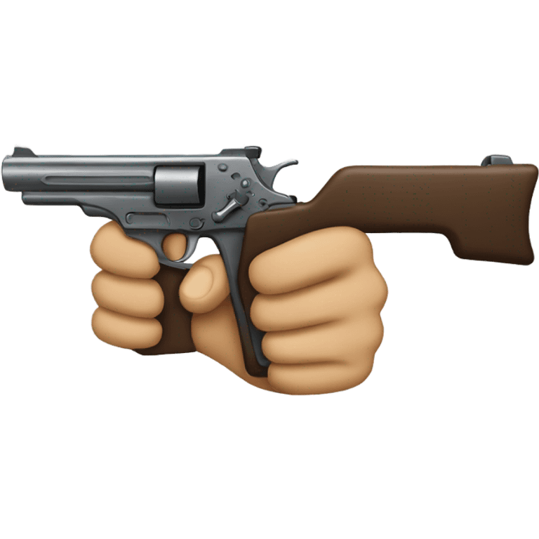 Emoji with a gun  emoji