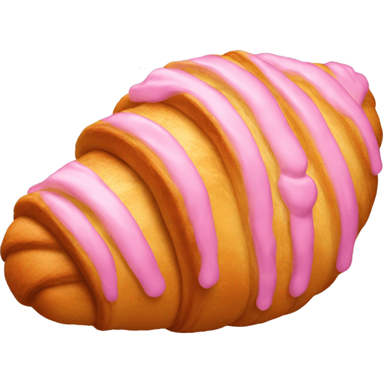 Pink croissant  emoji