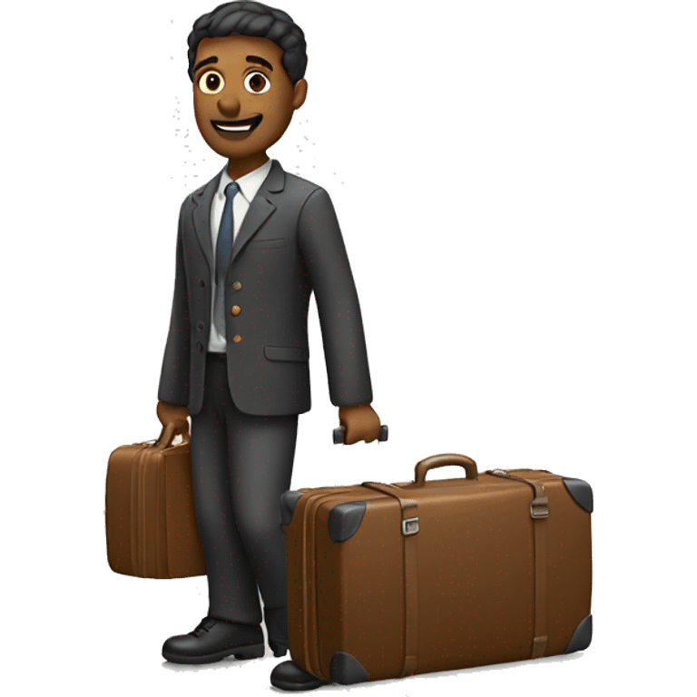  man with a suitcase emoji