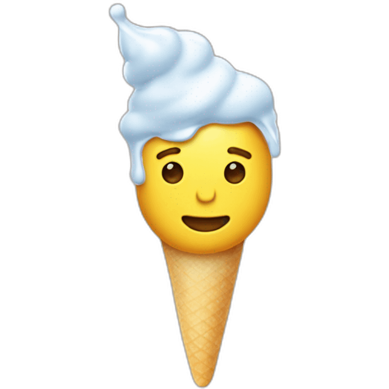 macron qui suse une glace emoji