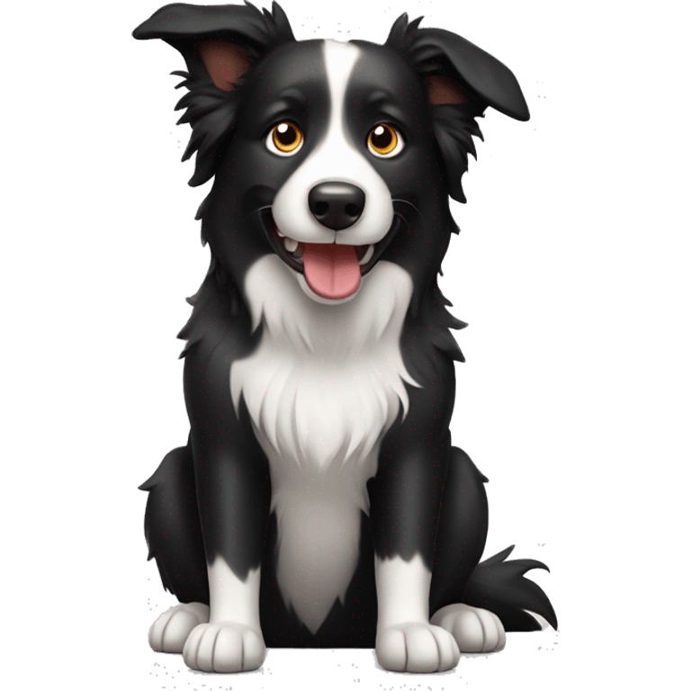 Border collie dog emoji