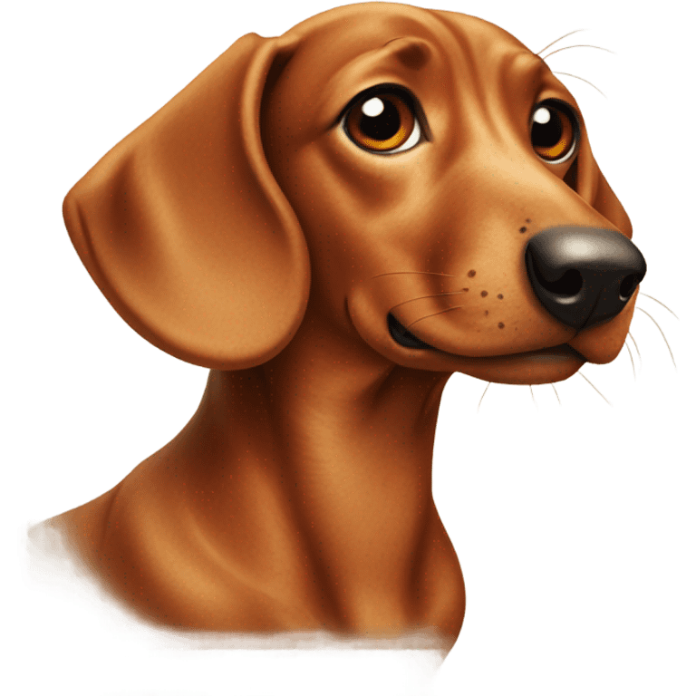 dachshund with freckles on their nose  emoji