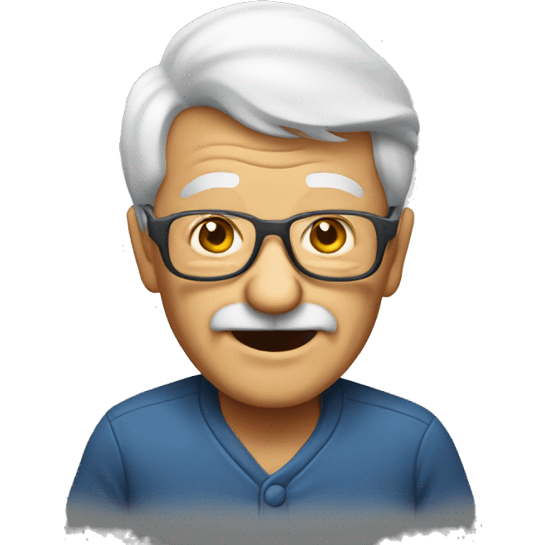 Old person partying emoji