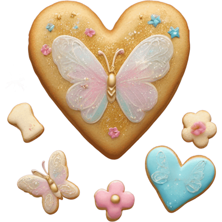 Fairy cookie heart emoji