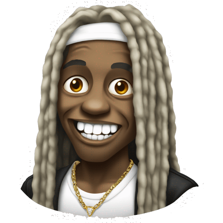 Lil Wayne with diamond teeth   emoji