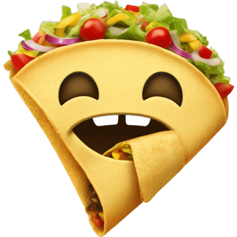 Emoji eating tacos  emoji