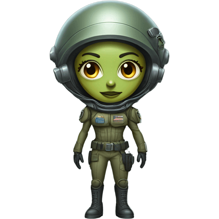 military alien female emoji