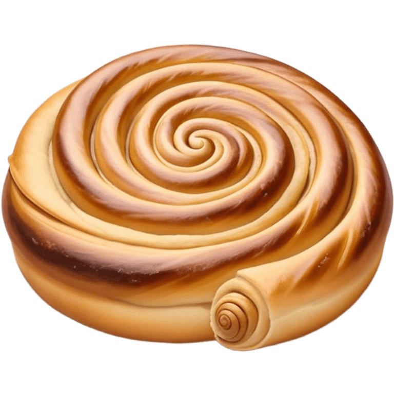 Cinematic delicate escargot pastry, spiral shape with layers of buttery dough, caramelized edges, rich golden-brown tones, elegant and inviting. emoji