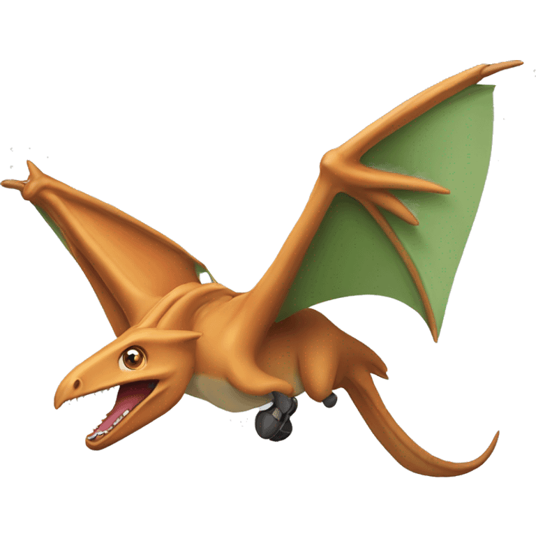 Riding pterodactyl  emoji