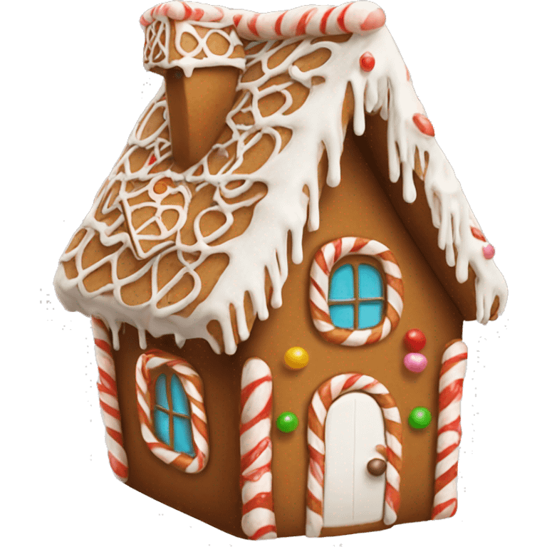 cute gingerbread house emoji