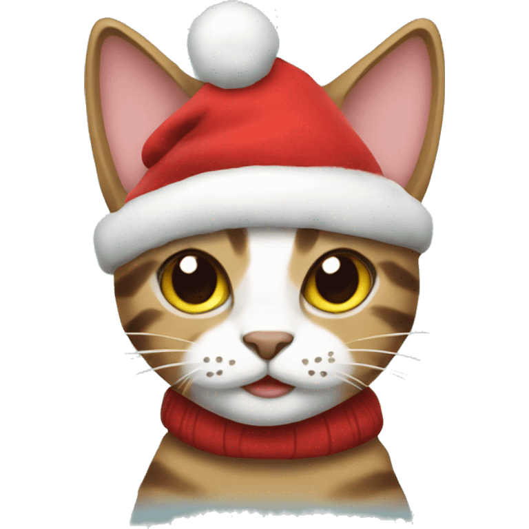 Christmas cat emoji