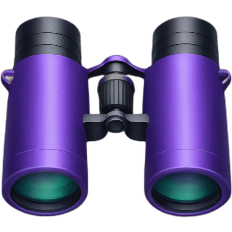 purple binoculars emoji