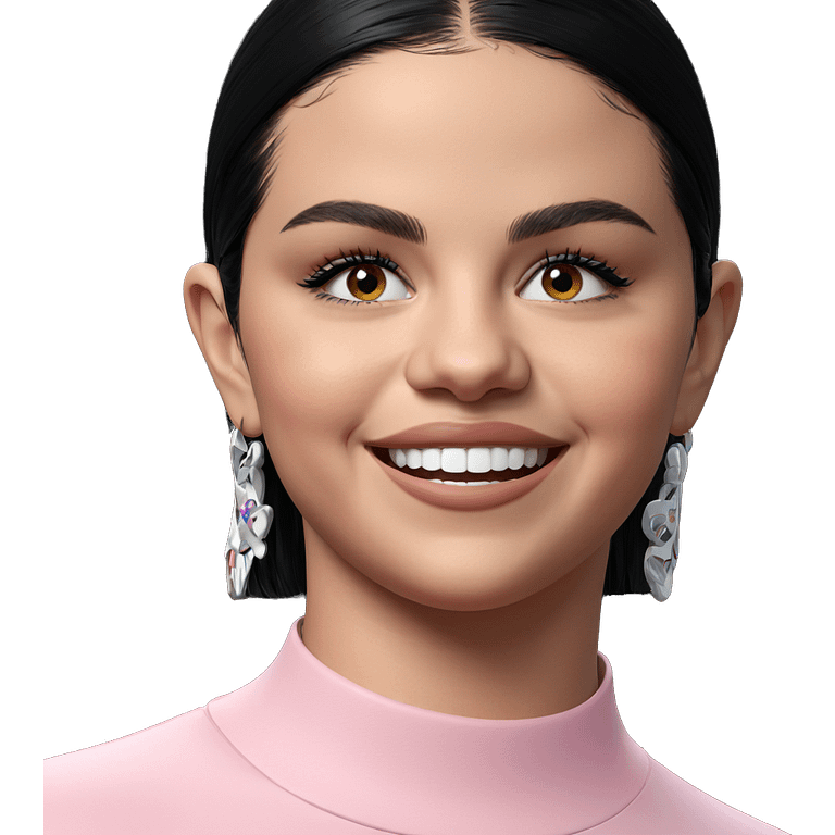 smiling girl with black hair emoji