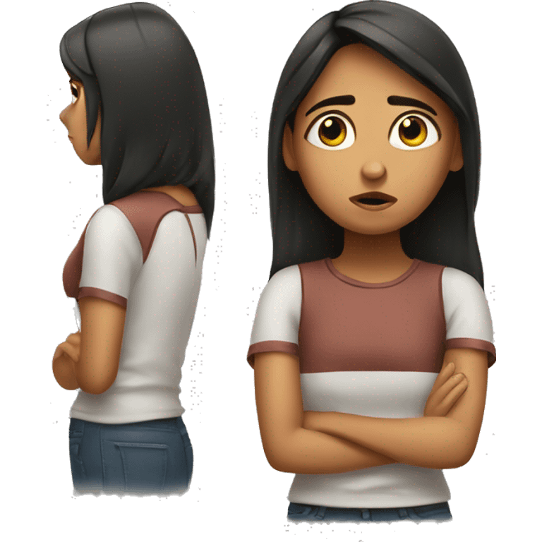 disappointed hispanic girl emoji