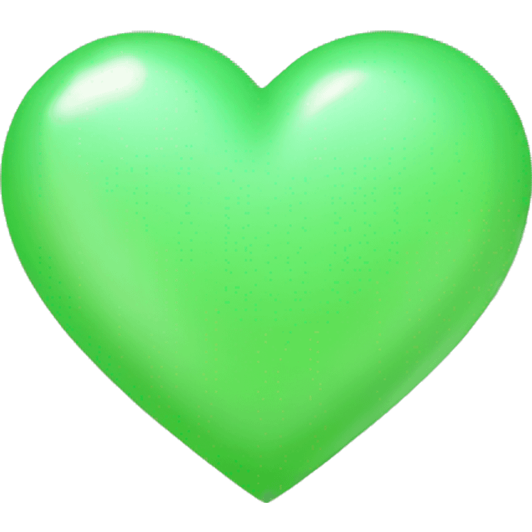  light Green heart  emoji