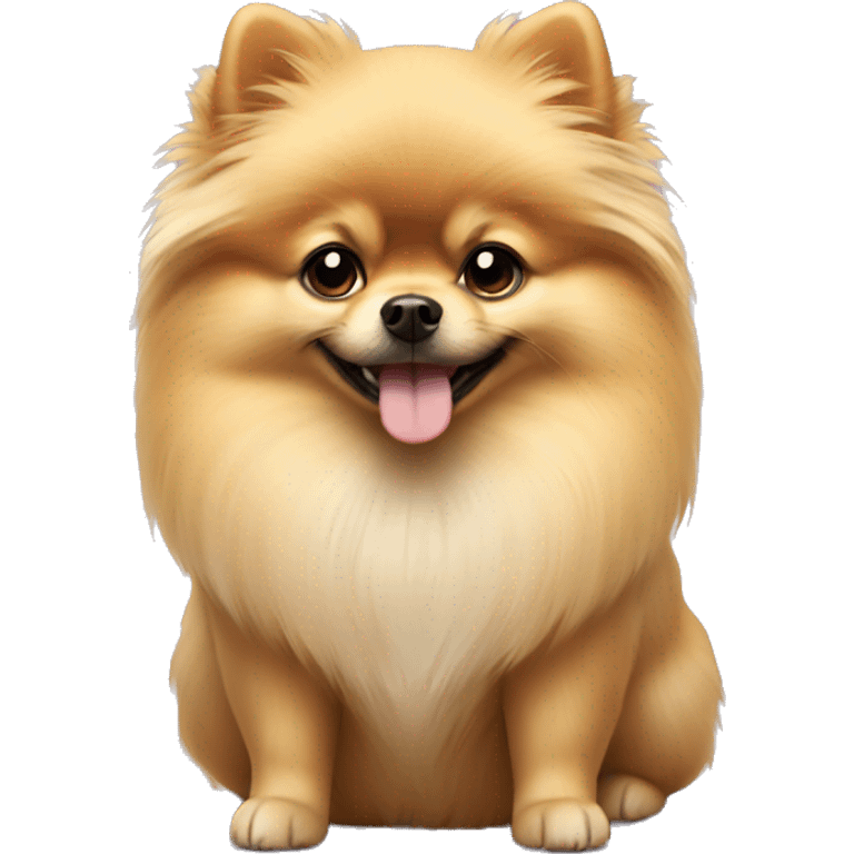 Blonde pomeranian emoji