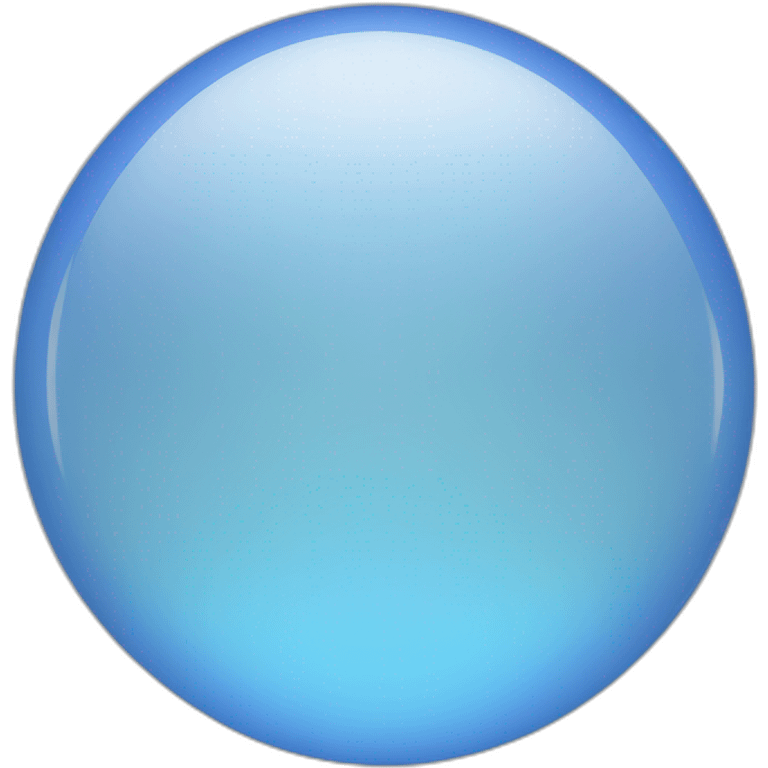 Blue bubble emoji