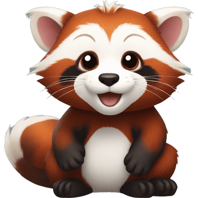 Red Panda-skunk-hybrid emoji