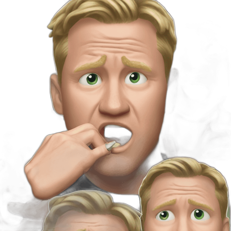 Eddie Howe biting nails emoji