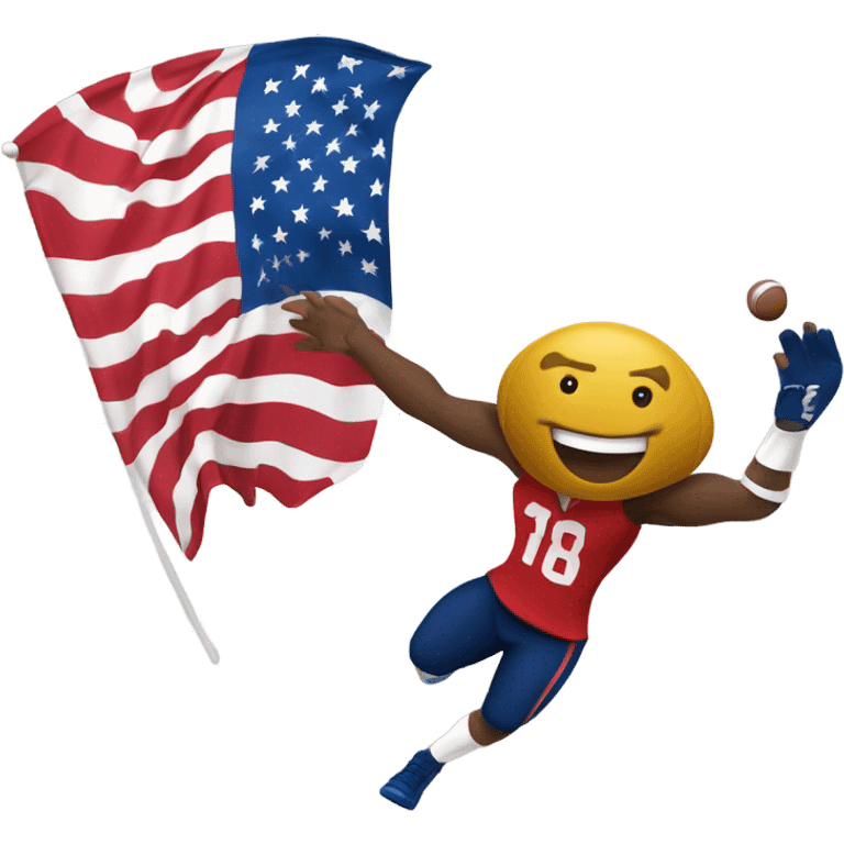 Flag football emoji