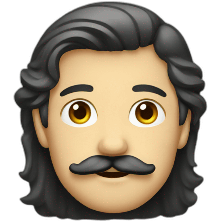 German with little mustache emoji