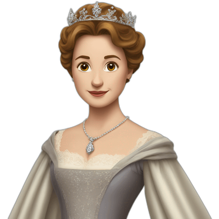 La reine Elizabeth avec le choipeau d'Harry Potter emoji