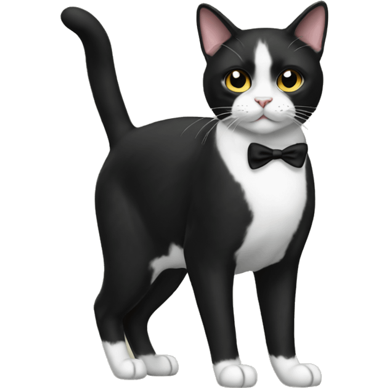 Tuxedo Cat Breed Full Body emoji