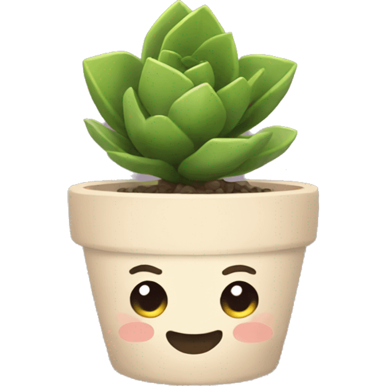 Potted succulent  emoji