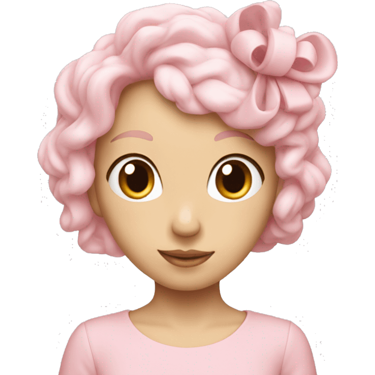 noeud rose pale emoji