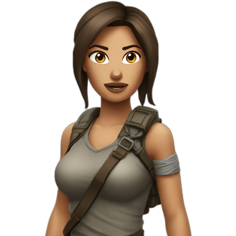 lara croft emoji