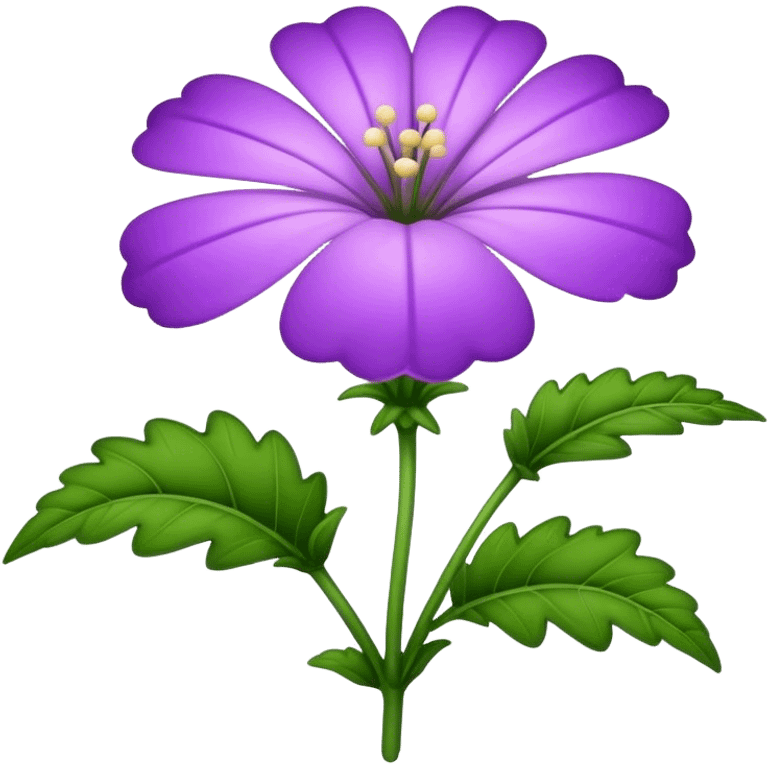 big single verbena flower emoji