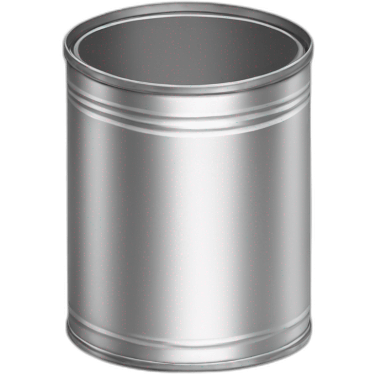 Open Empty Tin Can Isolated emoji