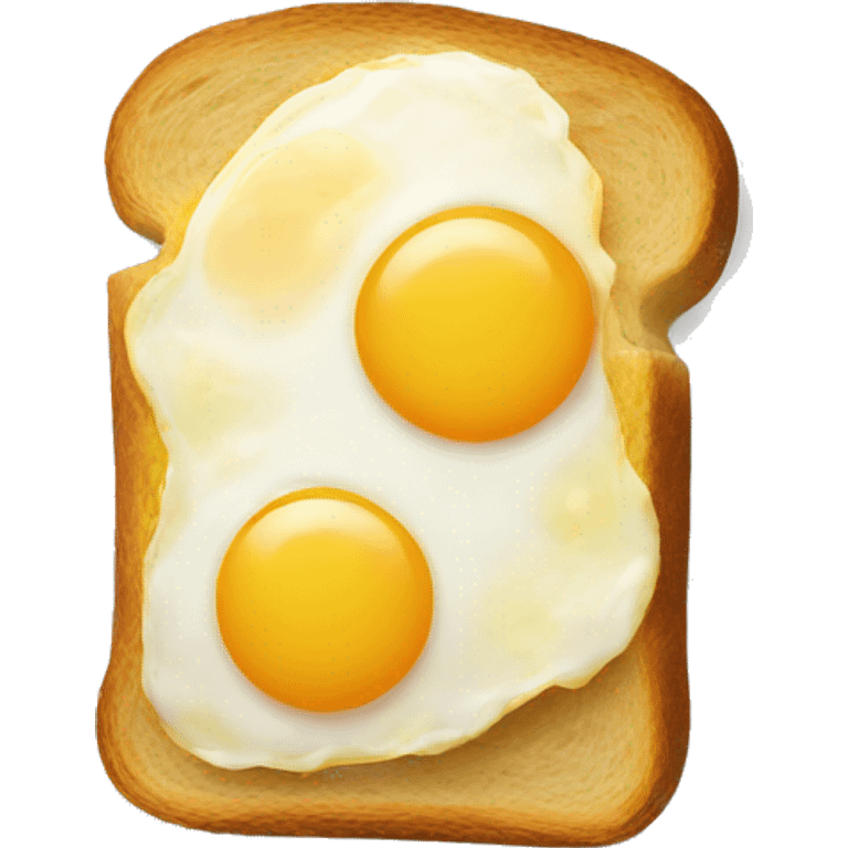 A bread with egg omlet on it emoji