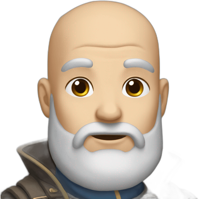 Bald gray bard emoji