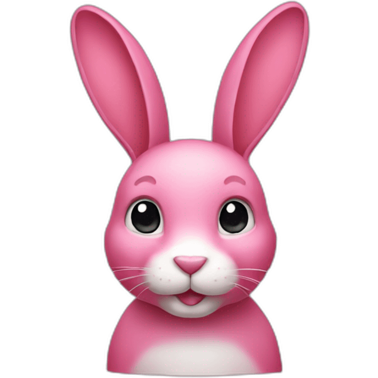 Pink rabbit emoji