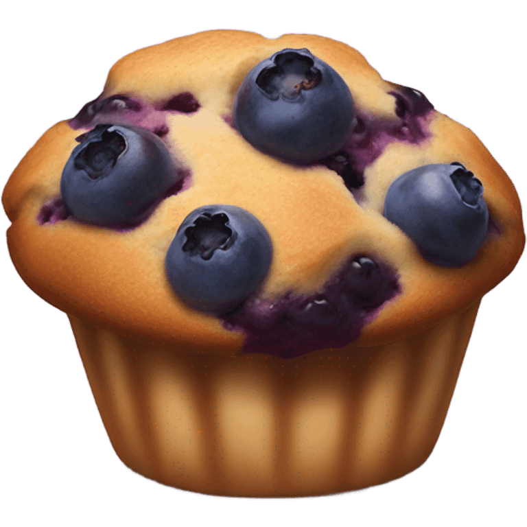 Blueberry muffin emoji