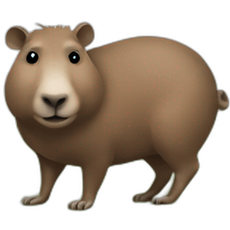 blue capybara car with a football emoji