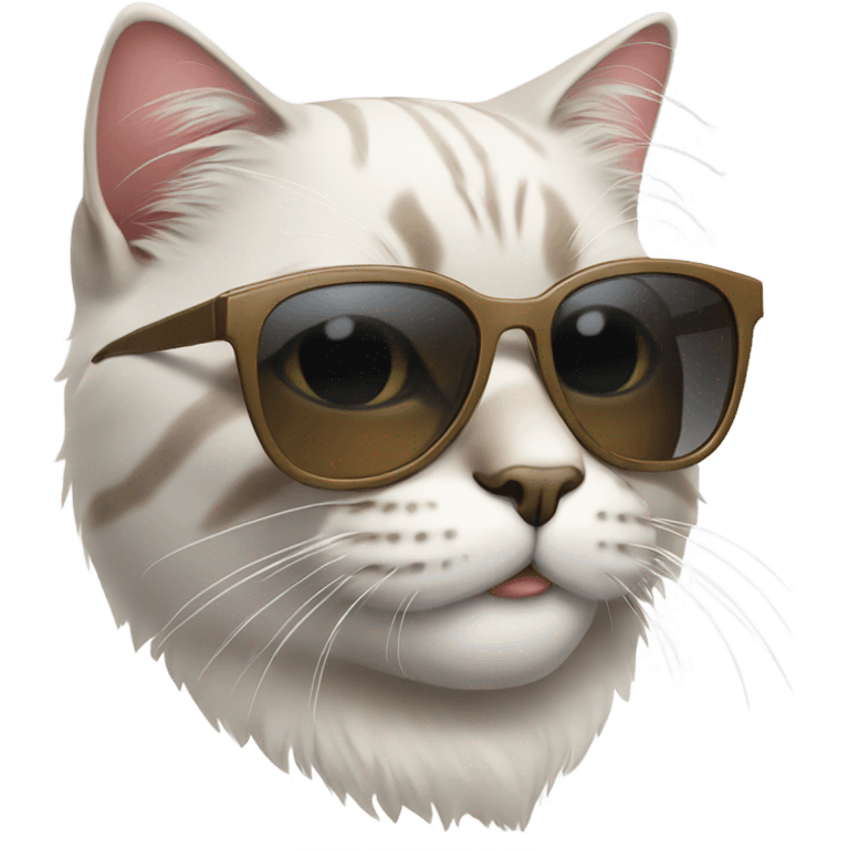 Cat with sunglasses emoji