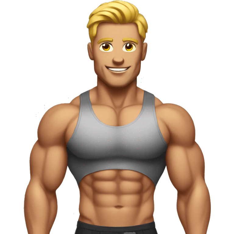 Male bodybuilder emoji