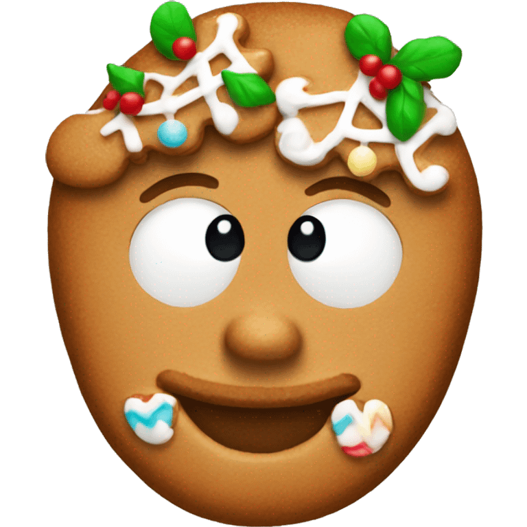 ginger bread christmas emoji