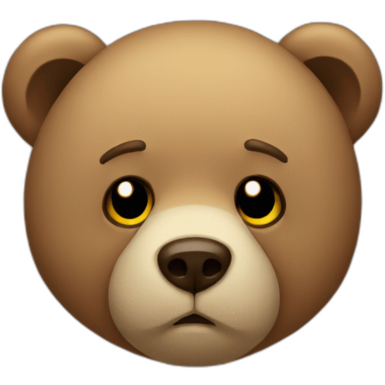 sad bear emoji