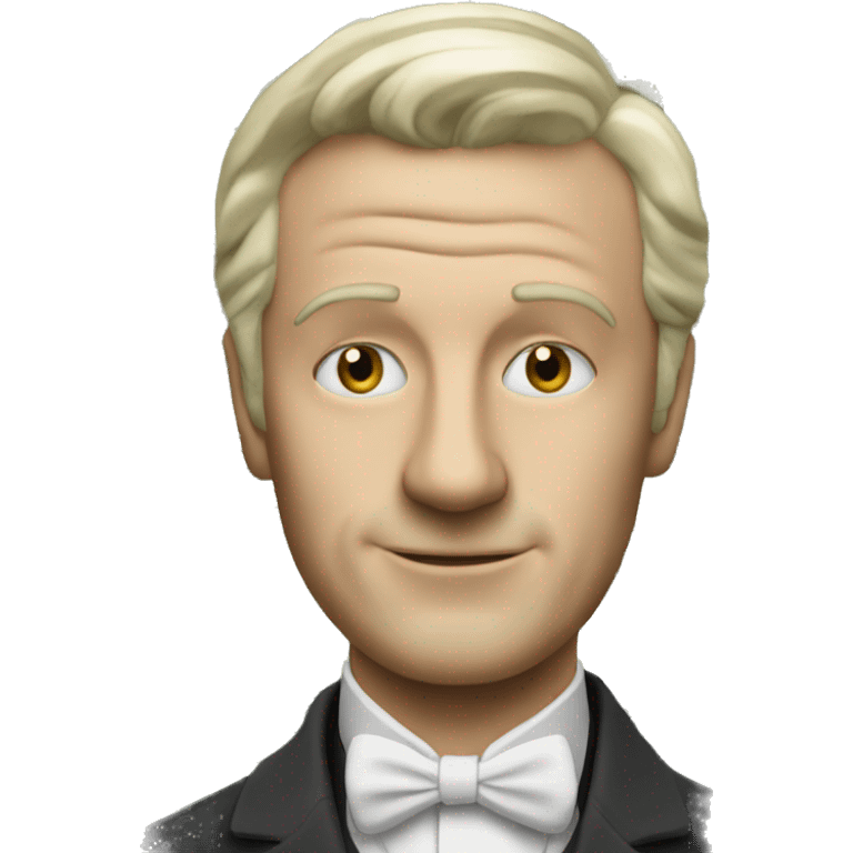 Photorealistic A British gentleman with money emoji