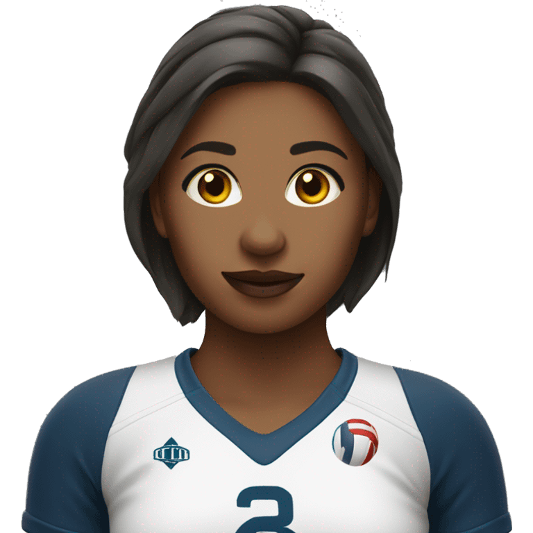 Passionate girl volleyball player emoji