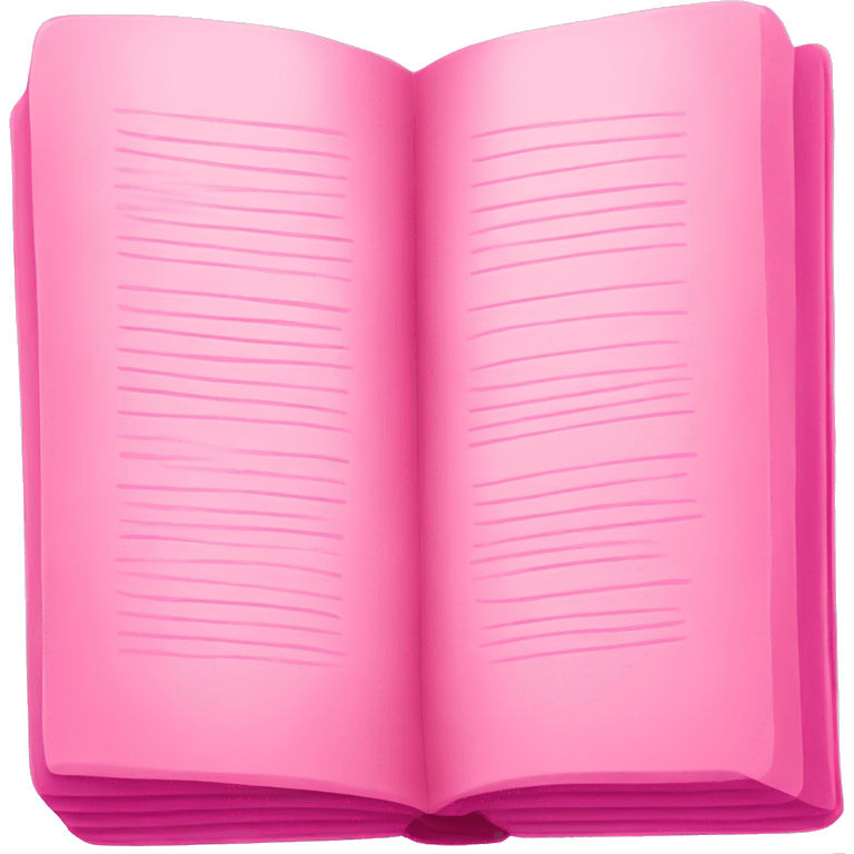 Pink book emoji