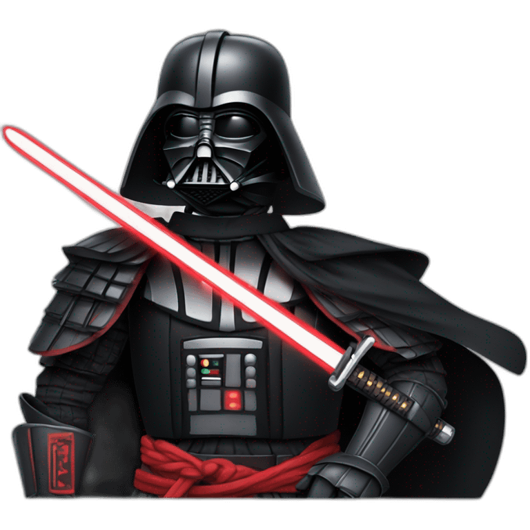 Darth Vader as a Samurai emoji